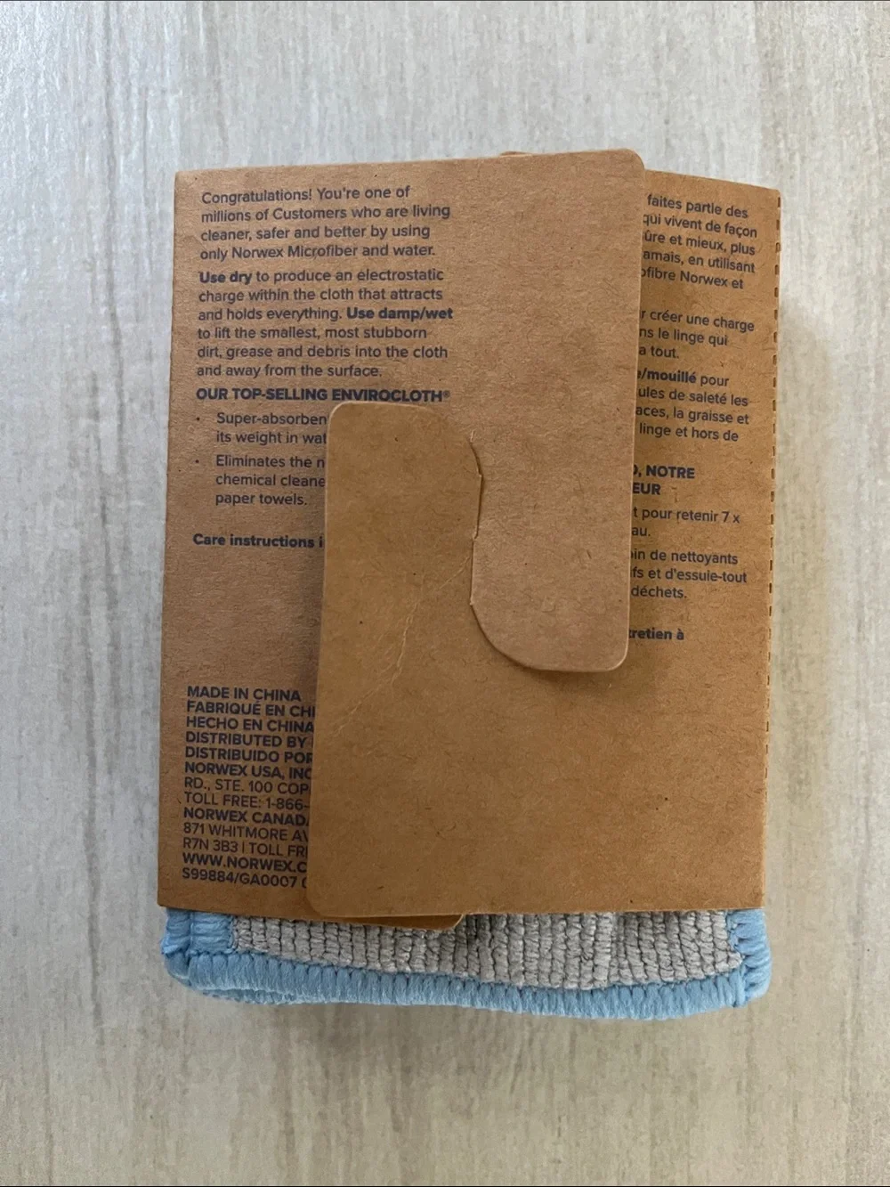 Norwex Mini Enviro Cloth in Light Blue